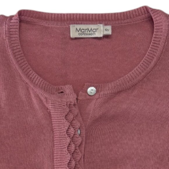 MARMAR COPENHAGEN - TILIANA KNIT CARDIGAN - 60% COTTON - PINK - 10Y - NEW NO TAG - Picture 3 of 4